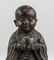 Chinese Gilt Bronze Young Monk Statue - 5