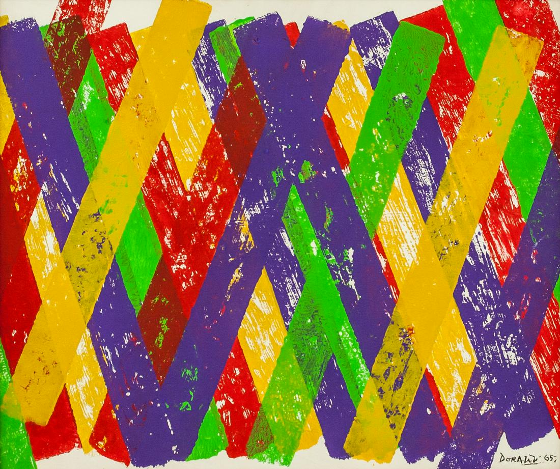 Piero Dorazio Italian Abstract Oil on Canvas "65" (1 of 6)