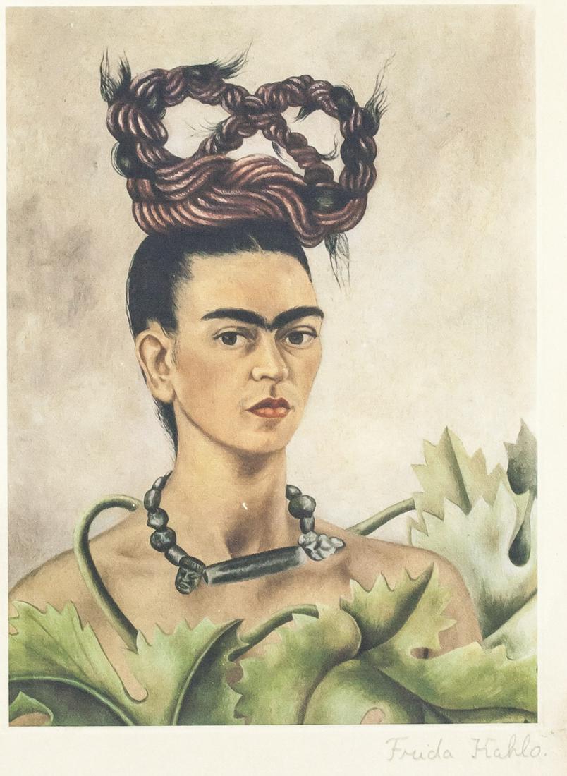 Frida Kahlo Mexican Modernist Signed Litho (1 of 7)