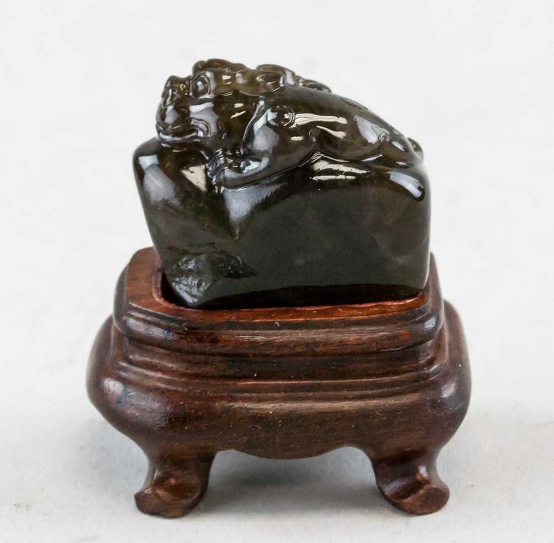 Chinese Shoushan Heitian Tianhuang Stone Boulder w/Cert