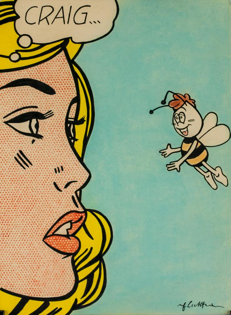 Roy Lichtenstein US Pop Mixed Media Paper COA (1 of 8)