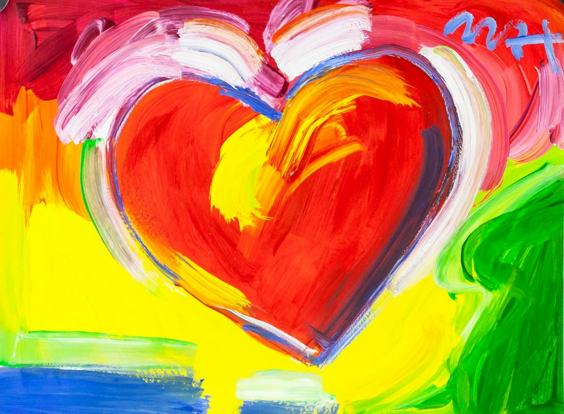 Peter Max American Pop Oil on Paper "62" (1 of 6)