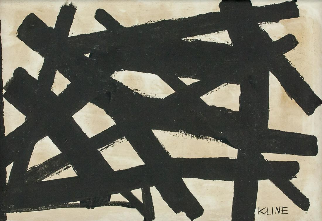 Franz Kline American Abstract Oil on Canvas Signed (1 of 6)