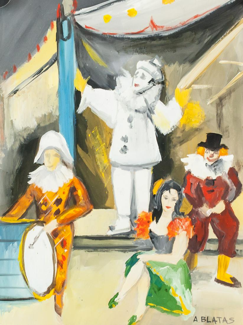 Arbit Blatas Lithuanian Impressionist Oil Gouache (1 of 5)