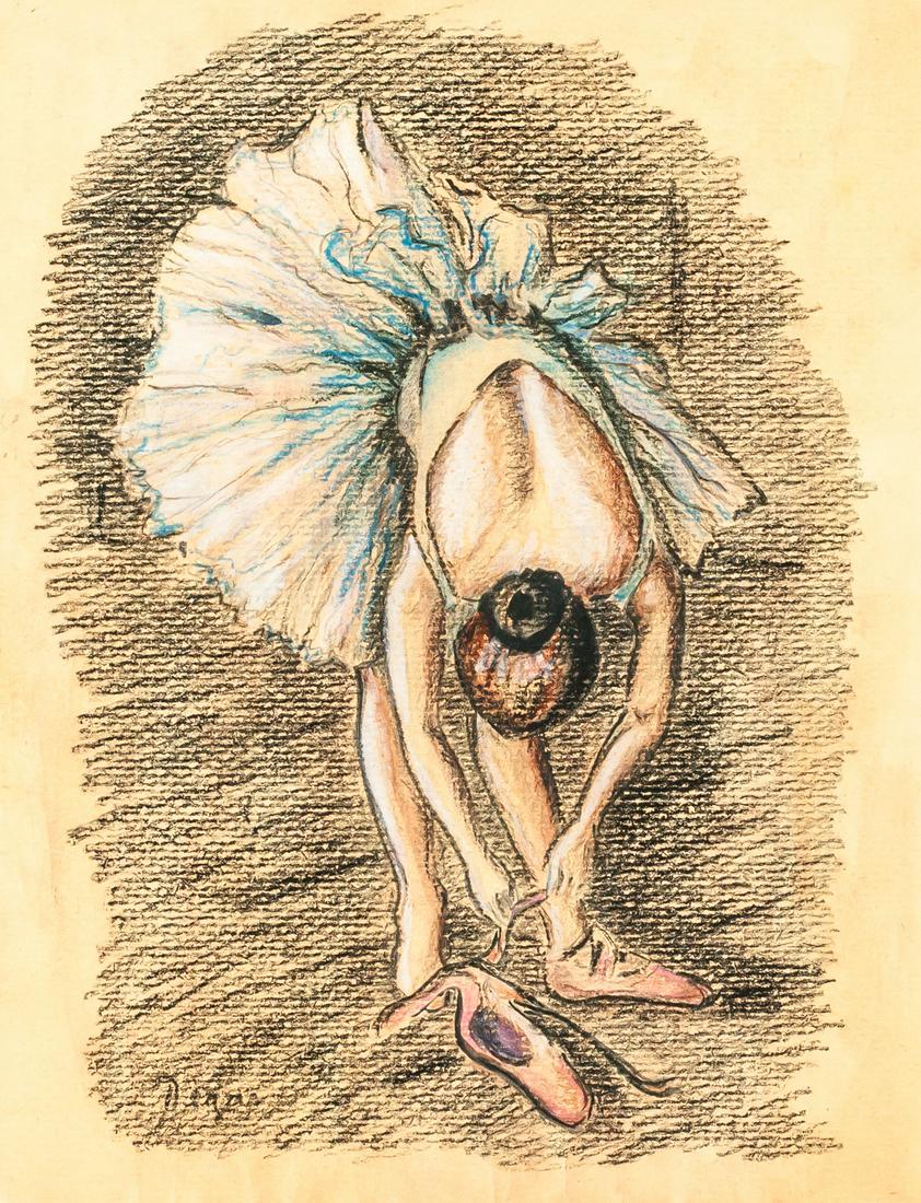 French Impressionist Mixed Media After Degas (1 of 7)