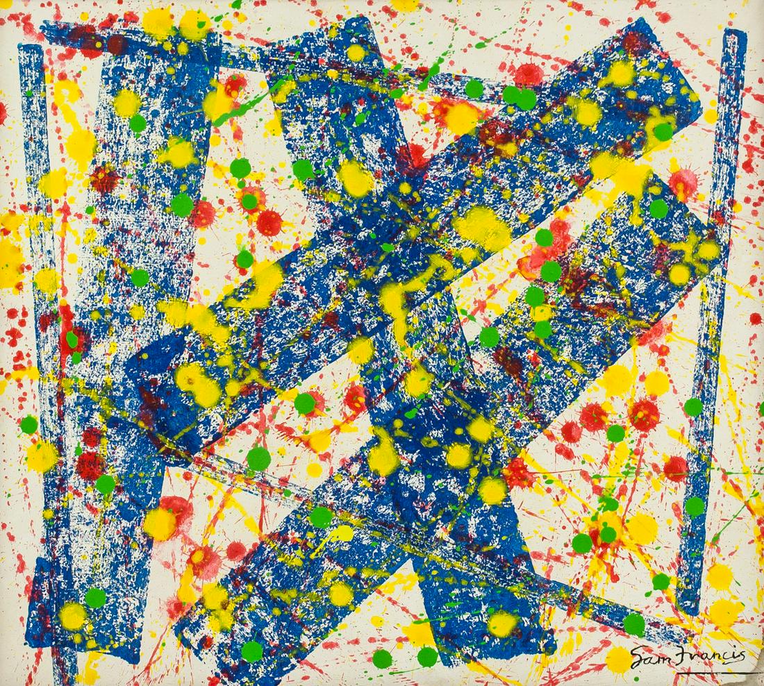Sam Francis American Abstract Oil on Canvas (1 of 6)
