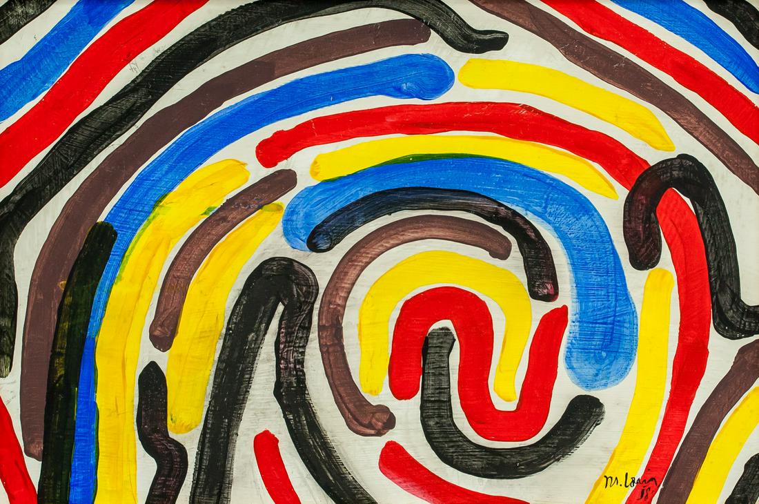 Morris Louis American Abstract Oil on Canvas '58 (1 of 6)