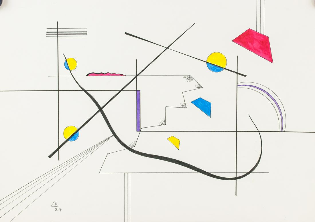 Wassily Kandinsky Russian Abstract Mixed Media (1 of 5)