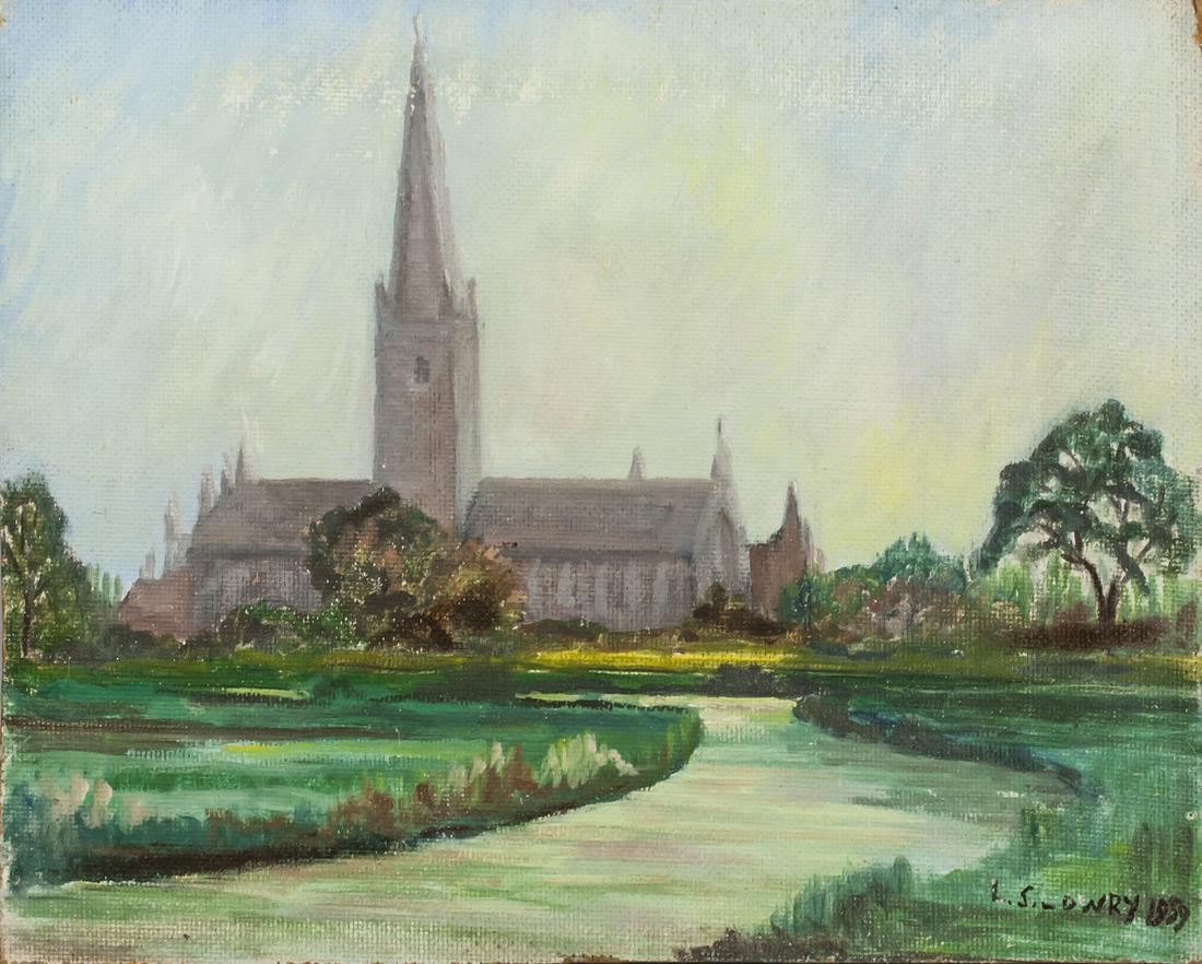 Laurence Stephen Lowry British Oil on Canvas (1 of 7)