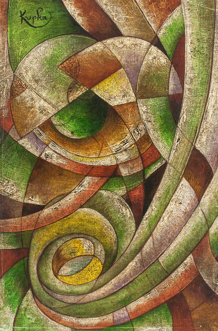 Frantisek Kupka Czech Abstract Oil on Canvas (1 of 7)
