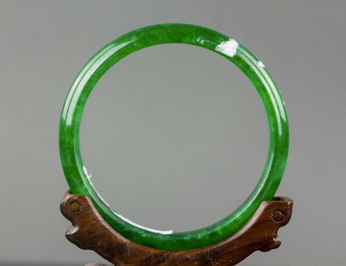 Chinese Burma Green Jadeite Bangle GIA Certificate (1 of 4)