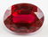 32.65ct Oval Cut Blood Red Ruby Gemstone GGL