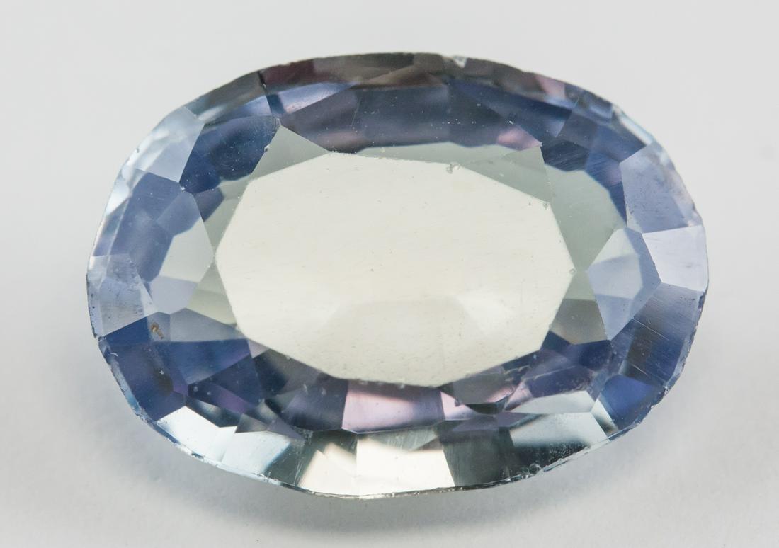 7.60ct Oval Cut Purple Sapphire Gemstone AGSL (1 of 4)