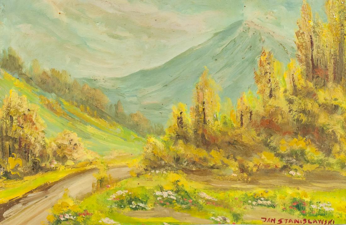 Jan Stanislawski Polish Modernist Oil on Paper (1 of 5)