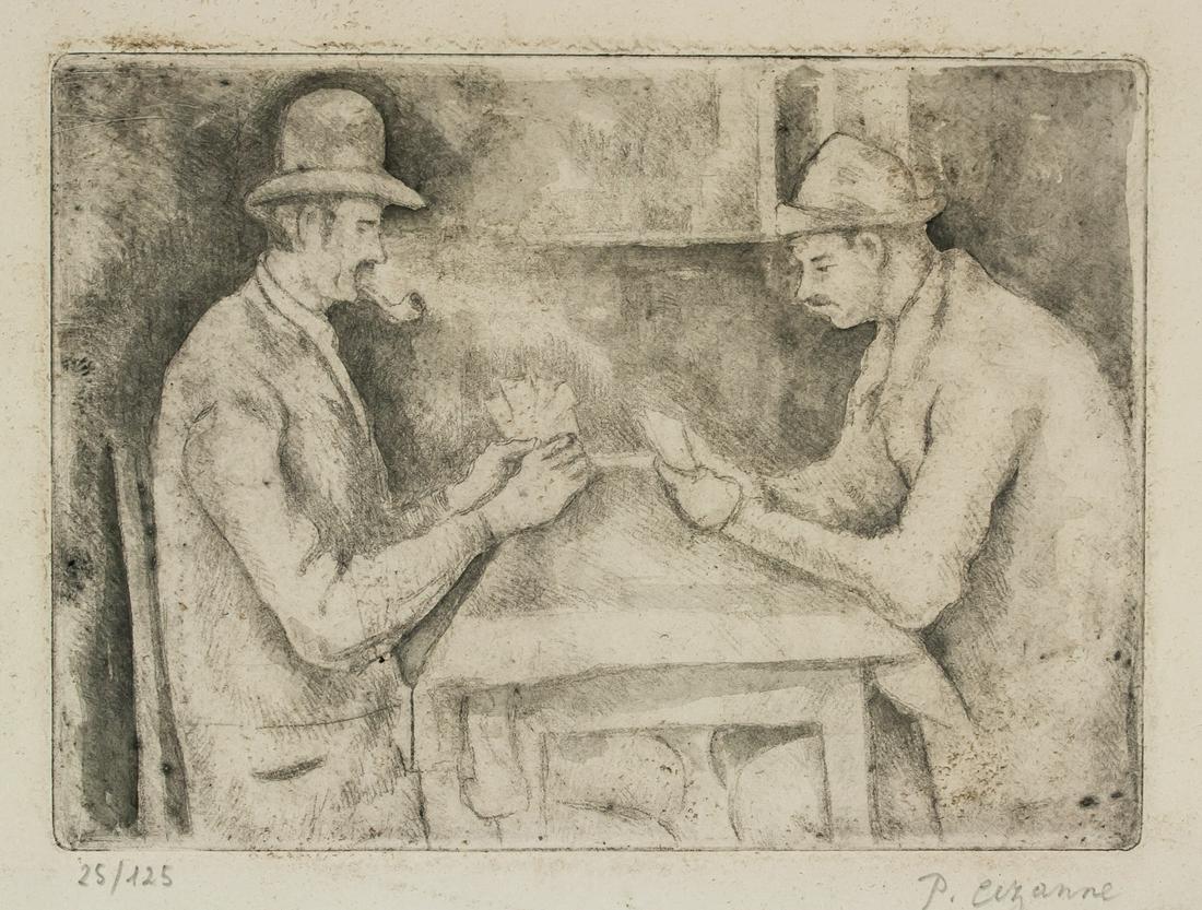 Paul Cezanne French Post-Imp Signed Linocut 25/125 (1 of 6)