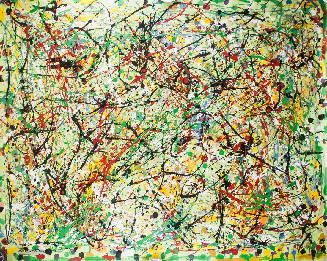 Jackson Pollock American Abstract Oil on Canvas (1 of 8)