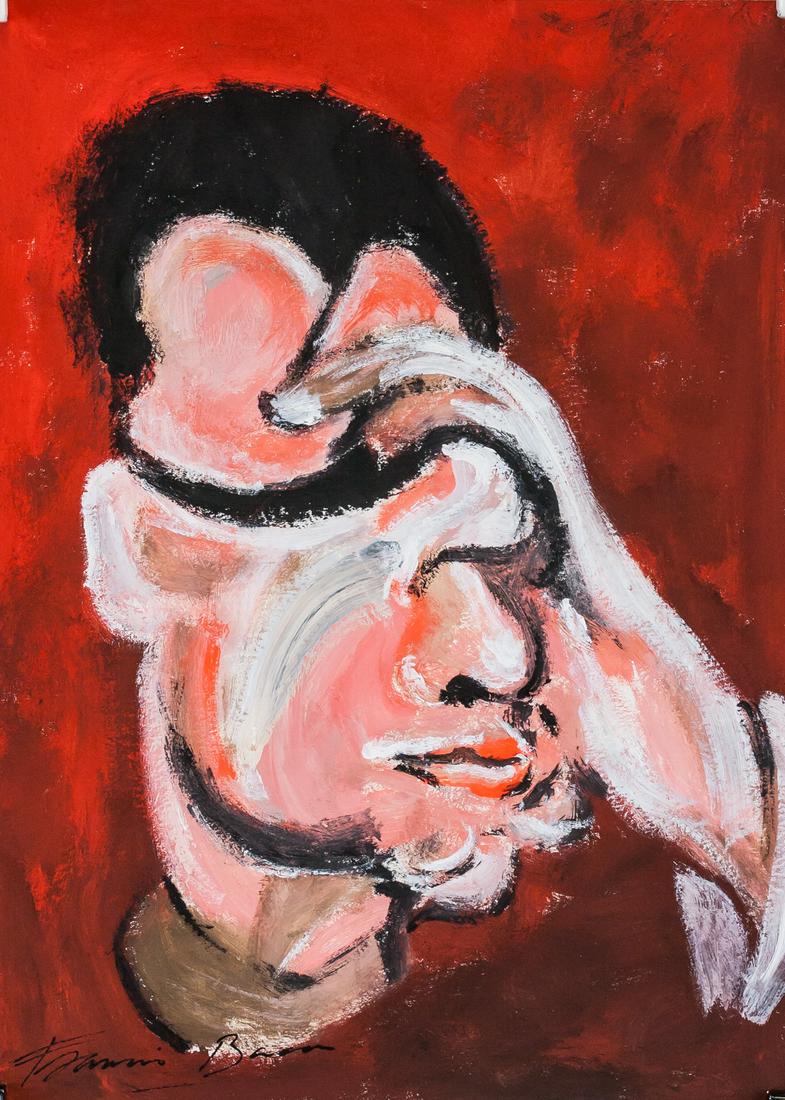 Francis Bacon British Expressionist Oil Gouache (1 of 8)