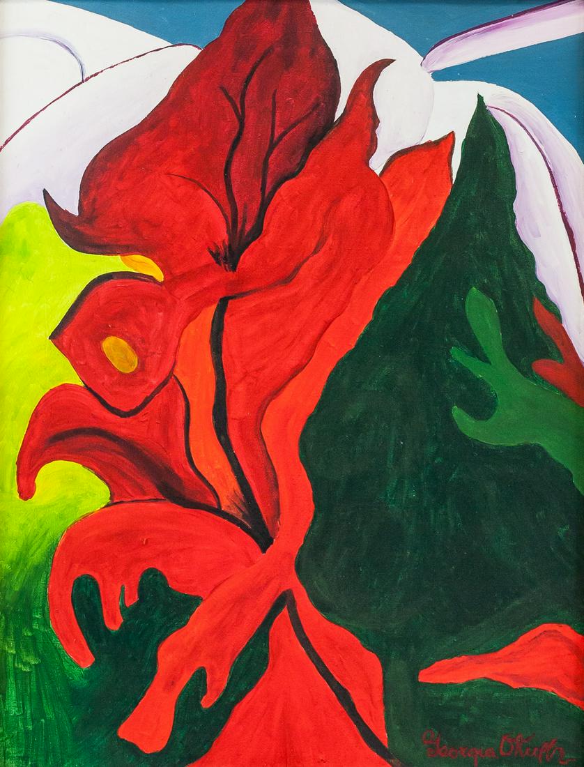 Georgia O'Keeffe American Modernist Oil on Canvas (1 of 5)