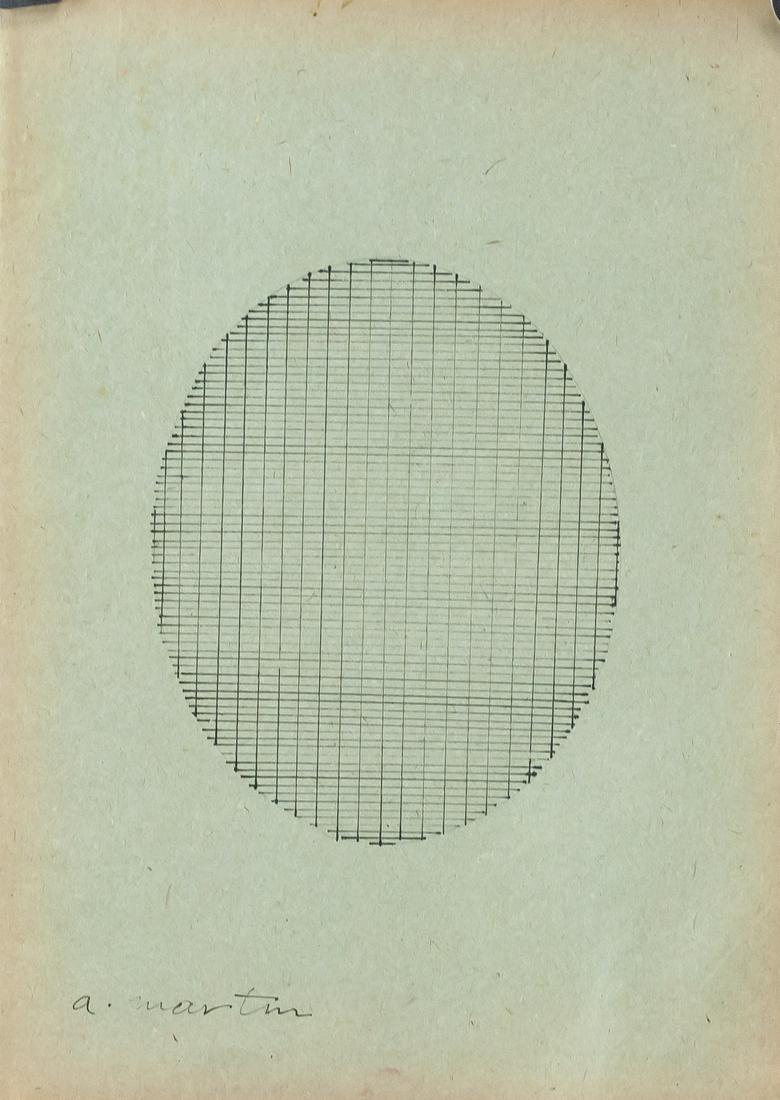 Agnes Martin American Modernist Ink on Paper 433B (1 of 8)