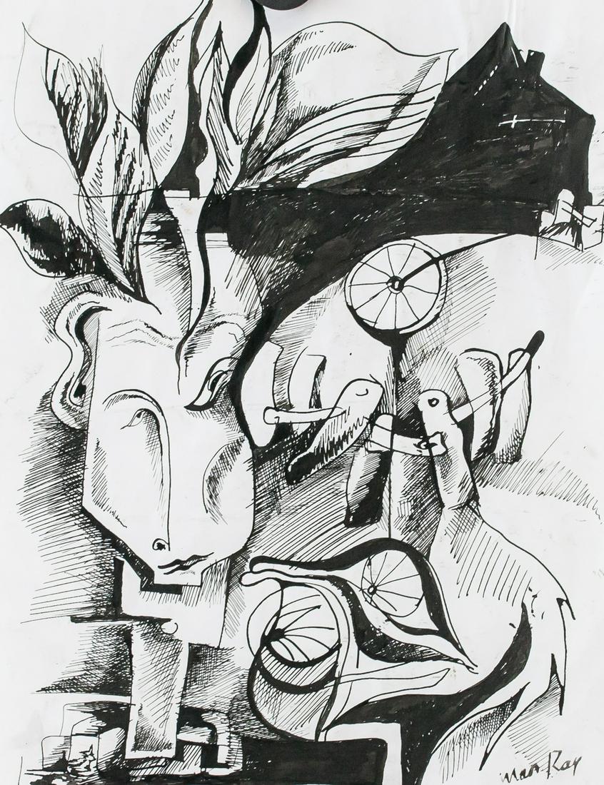 Man Ray American Surrealist Ink on Paper (1 of 5)