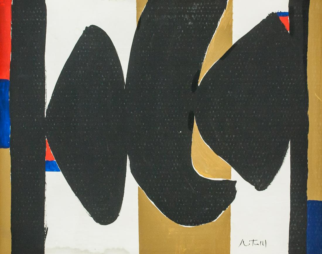 Robert Motherwell American Abstract Oil on Canvas (1 of 5)