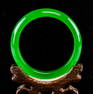 Chinese Green Hardstone Carved Bangle