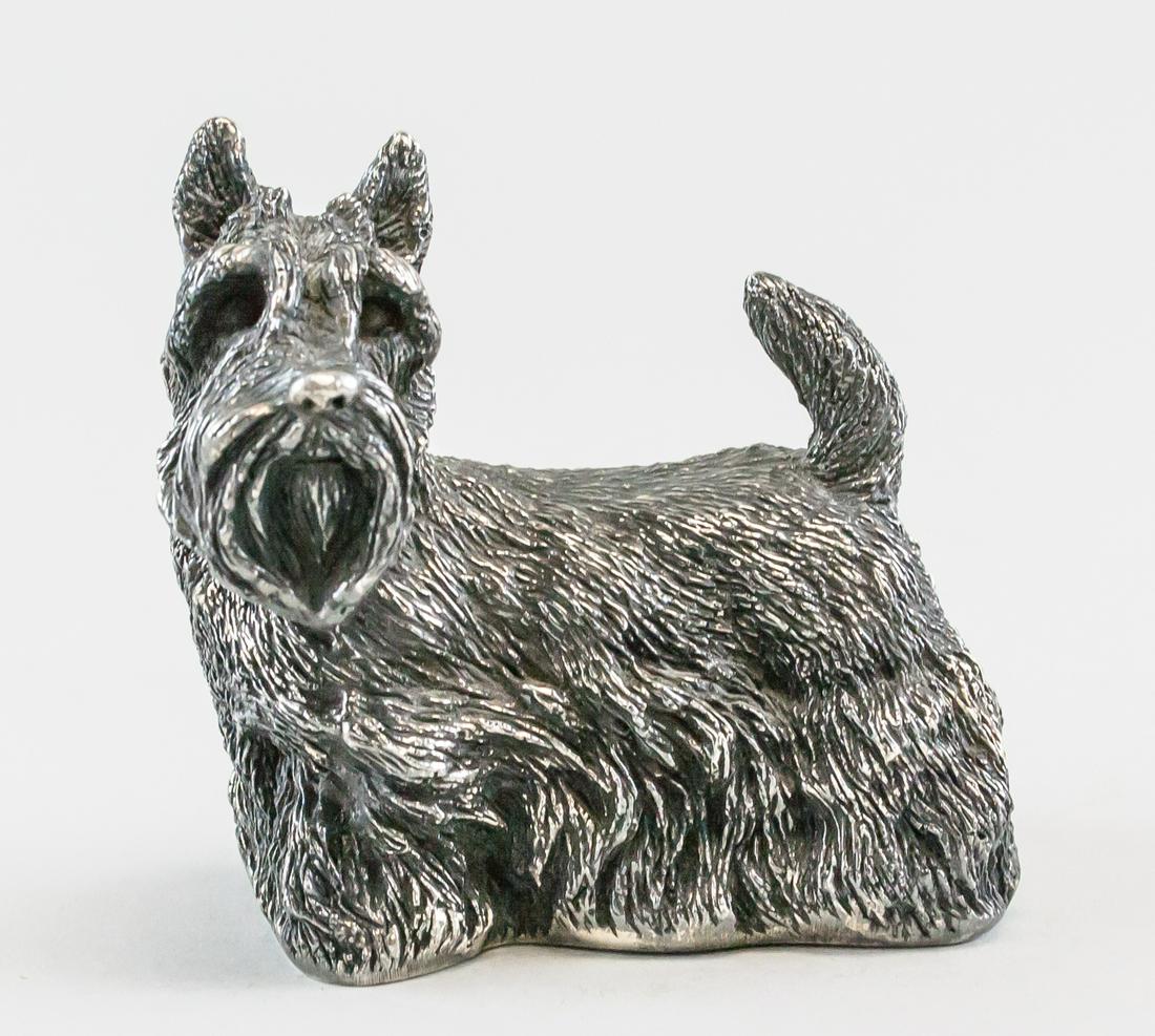 Italian Sterling Silver Dog Statue (1 of 5)