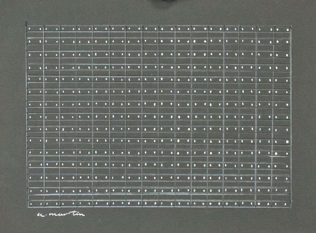 Agnes Martin American Mixed Media on Paper (1 of 8)