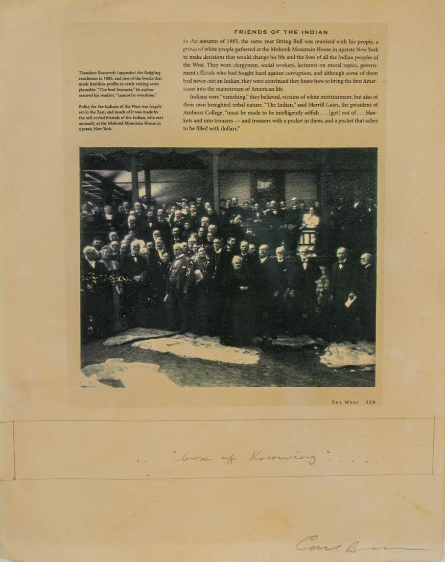 Carl Beam Canadian Mixed Media on Paper: Mixed media on paper, framed. Signed Carl Beam in pencil on the lower right corner. 41 x 32 cm (16.14 x 12.5 in) Frame: 61 x 52 cm (24 x 20.5 in). PROVENANCE: This lot carries limited provenance from