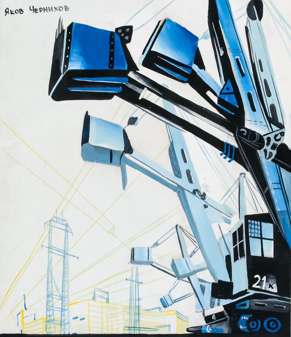 Chernikhov Yakov Russian Constructivist Gouache (1 of 6)