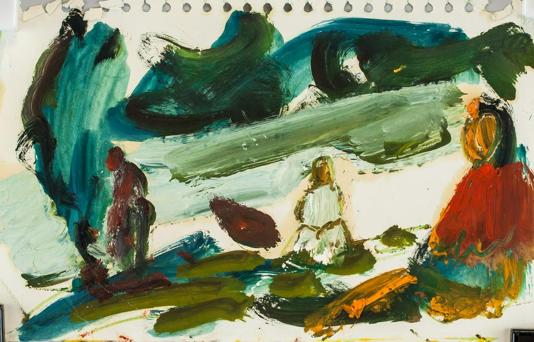 Paul Chidlaw American Pop Oil on Paper (1 of 7)