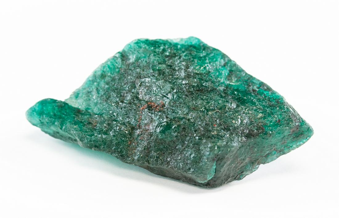 129.35 Ct Raw Green Emerald Gemstone GGL (1 of 5)