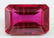 13.70ct Emerald Cut Pinkish Red Ruby Gemstone GGL