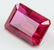 13.70ct Emerald Cut Pinkish Red Ruby Gemstone GGL - 2