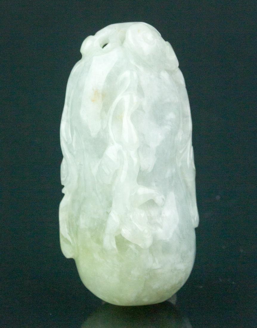 Chinese Fine Grade A Green Jadeite Carved Pendant (1 of 6)