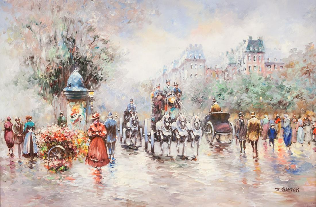 Johnny Gaston 1955 Irish Oil on Canvas (1 of 7)