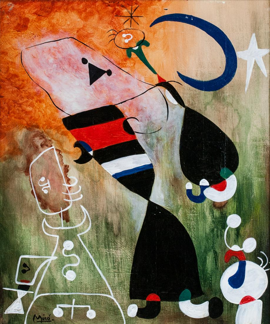Joan Miro Spanish Oil on Canvas Galerie Beyeler (1 of 8)