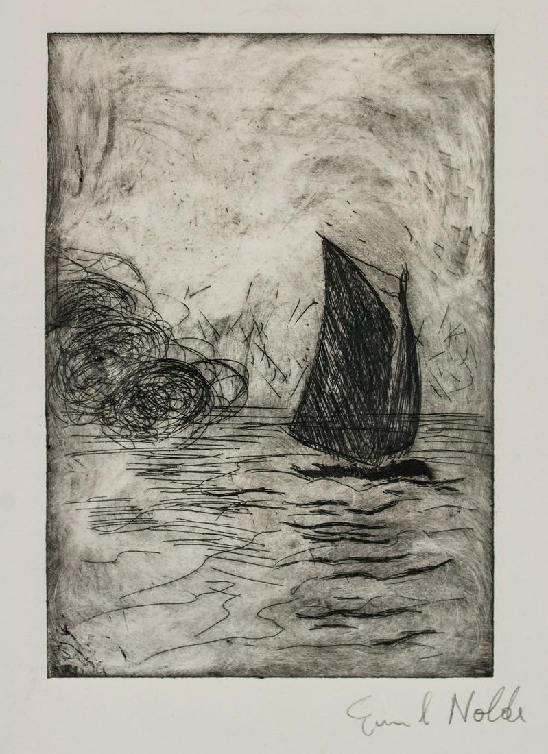 Emil Nolde German Signed Linocut on Paper (1 of 6)