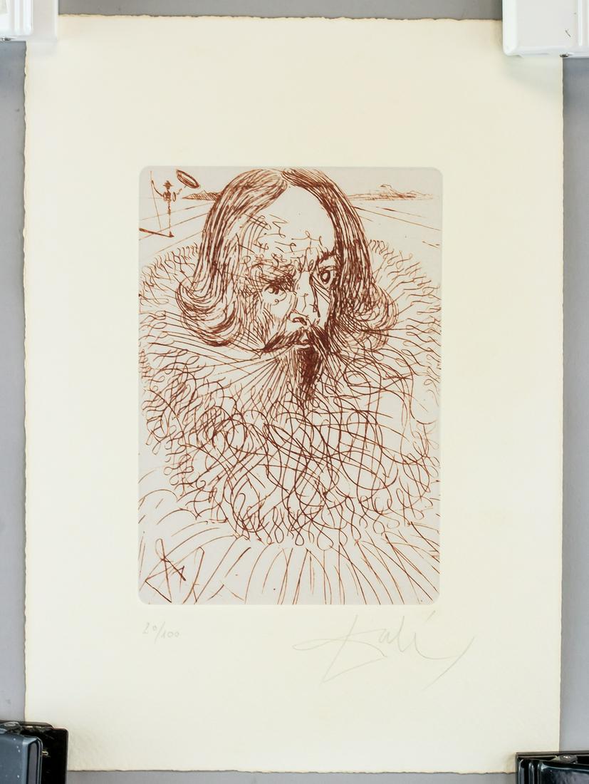 Salvador Dali Spanish Signed Linocut 20/100 (1 of 5)