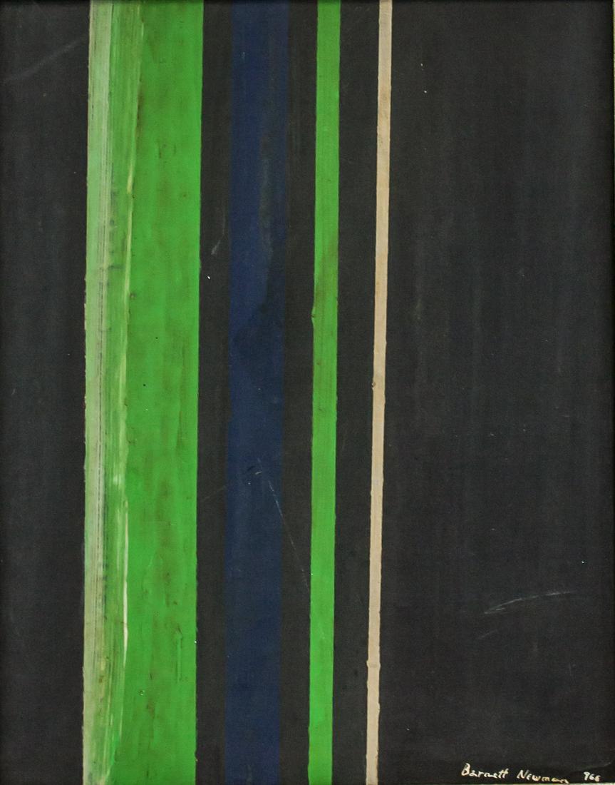 Barnett Newman American Abstract Oil on Canvas (1 of 6)