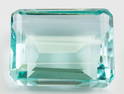 123.20ct Emerald Cut Green Blue Natural Aquamarine