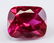 6.25ct Pinkish Red Cushion Cut Natural Ruby AGSL