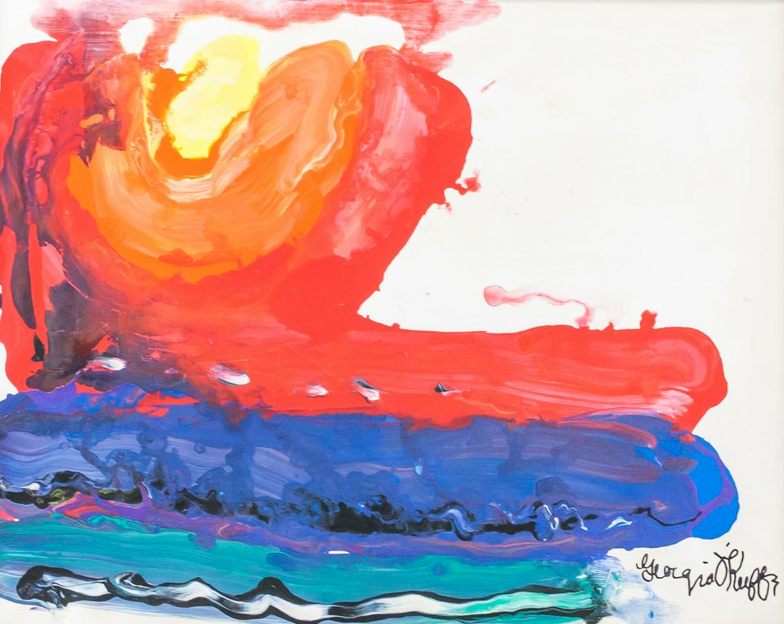 Georgia O'Keeffe American Modernist Oil on Canvas (1 of 5)