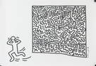 Keith Haring American Pop Mixed Media on Paper '82