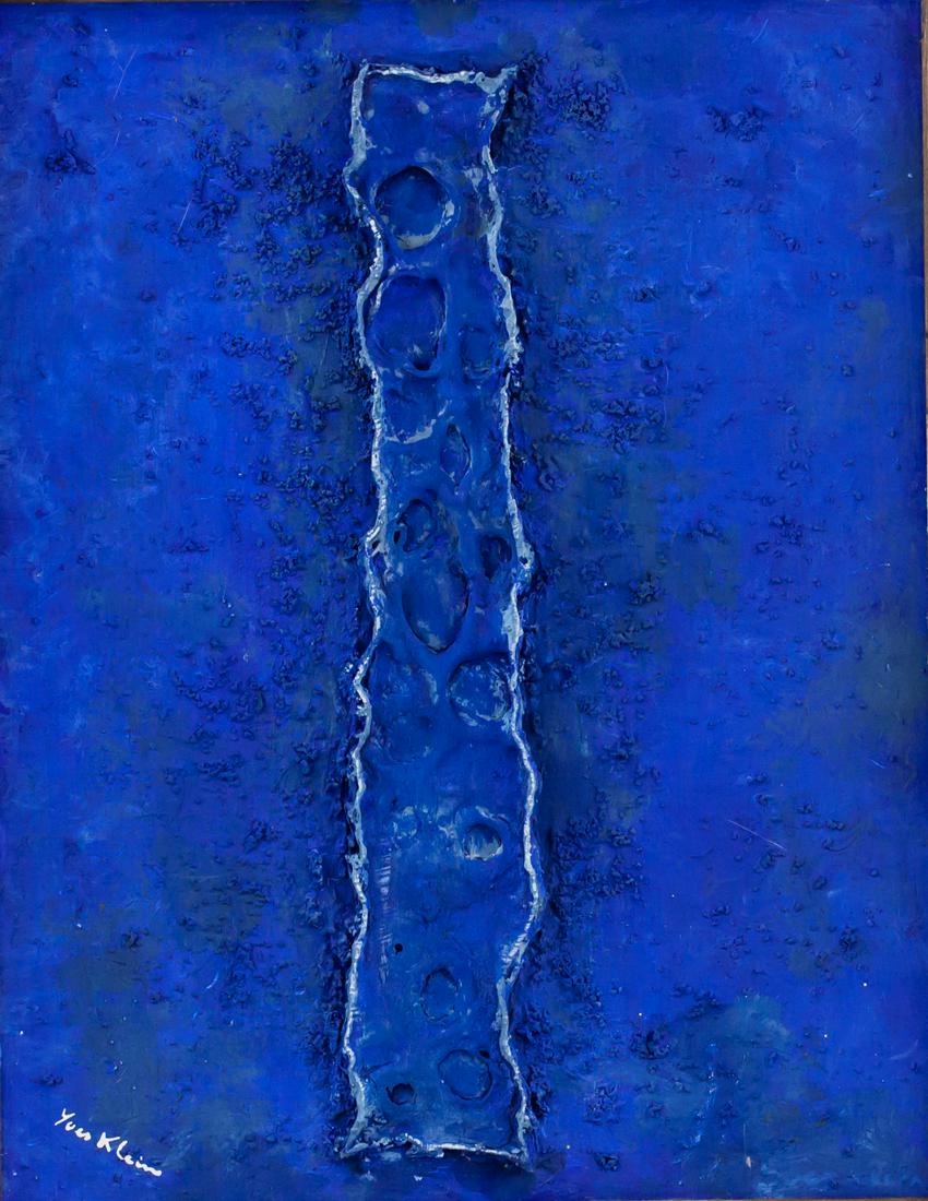 Yves Klein French Modernist Mixed Media on Canvas (1 of 8)