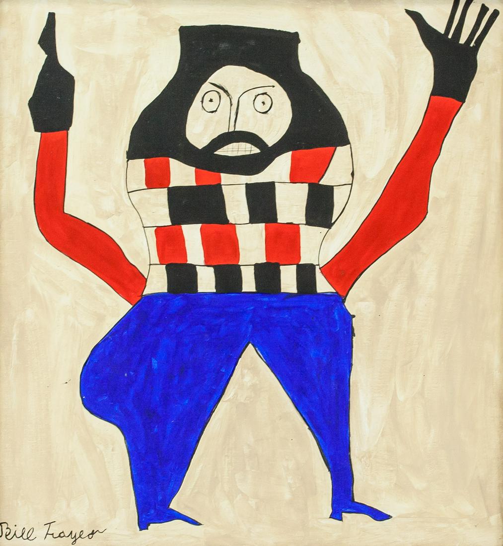 Bill Traylor American Modernist Oil on Canvas (1 of 5)
