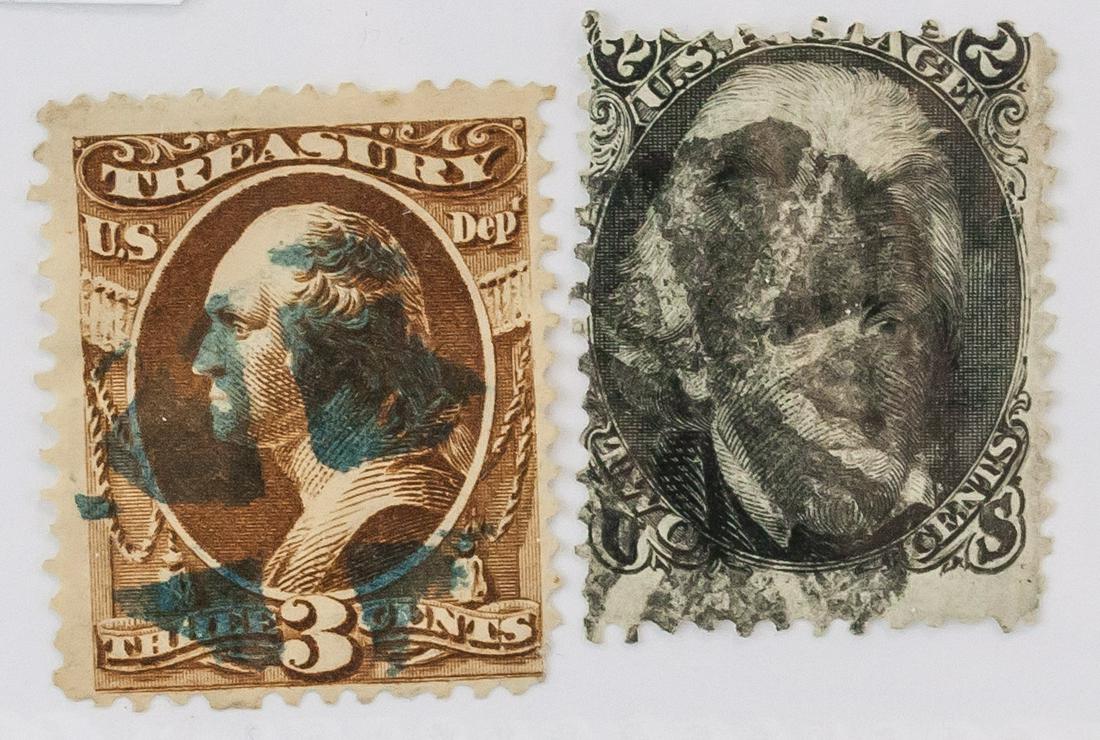 Two Assorted Rare 1860 American Stamps (1 of 3)