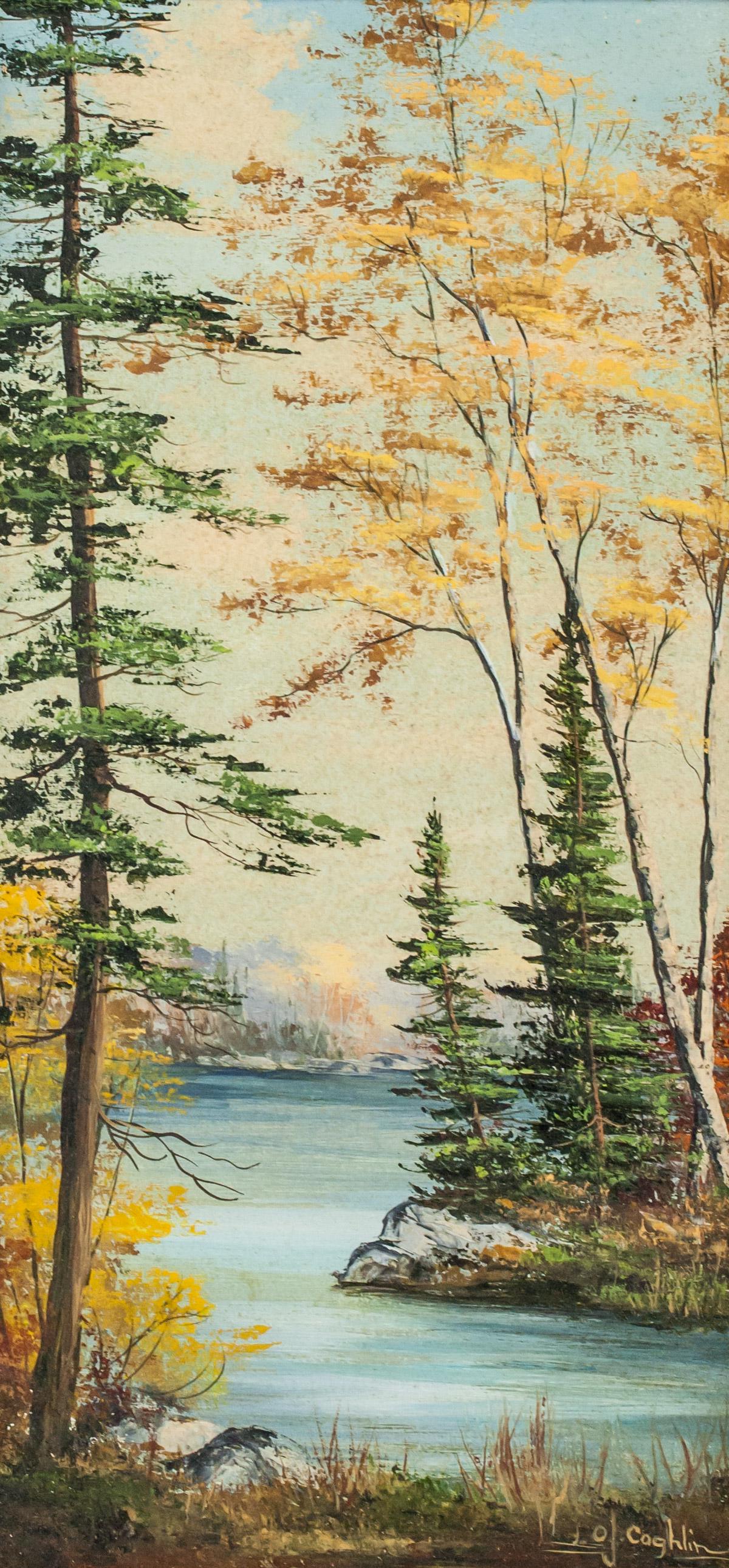 Olive J Coghlin Canadian XX Oil on Canvas Signed (1 of 8)