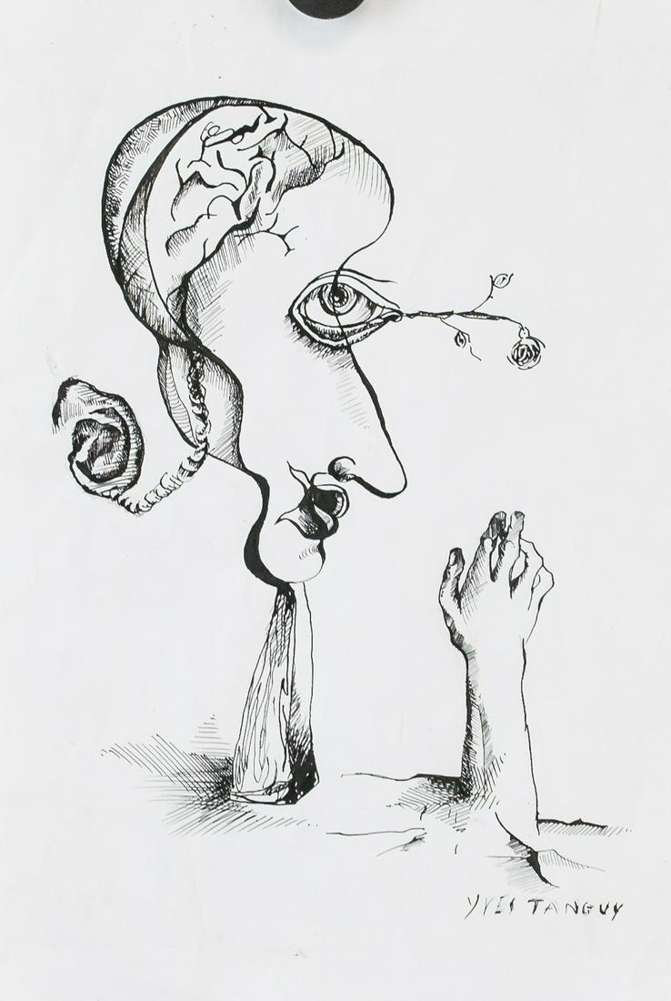 Yves Tanguy French-American Surrealist Ink / Paper (1 of 5)