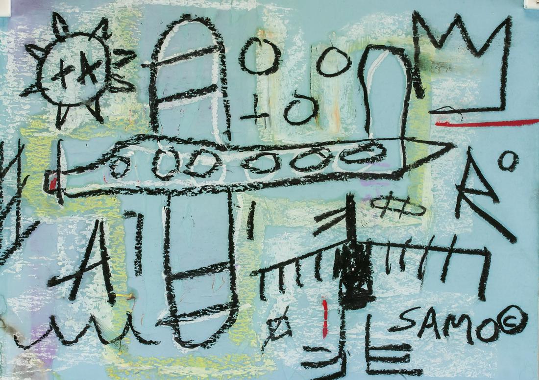 Jean-Michel Basquiat US Neo-Expressionist Mixed (1 of 6)